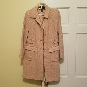 Mods International pink & white coat